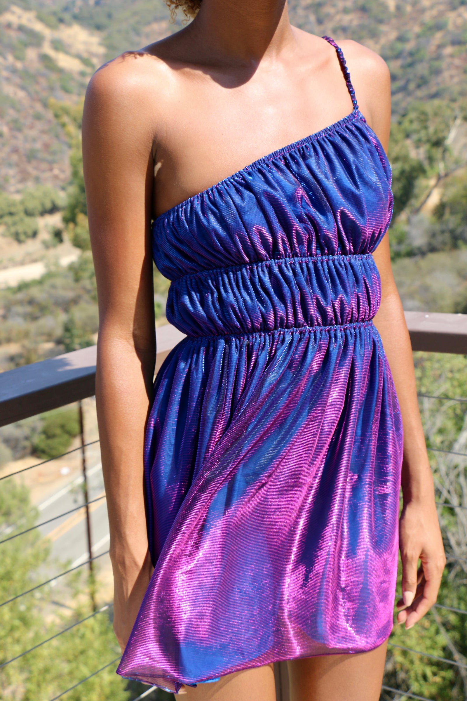 strapless open back dress Stella Iridescent Dress